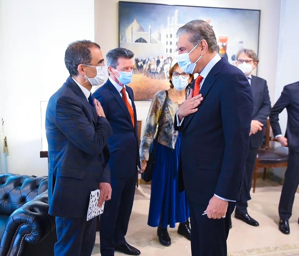 Foreign Minister Makhdoom Shah Mahmood Qureshi hosted a working luncheon for the EU Ambassadors at the Ministry of Foreign Affairs Foreign Minister Makhdoom Shah Mahmood Qureshi hosted a working luncheon for the EU Ambassadors at the Ministry of Foreign Affairs